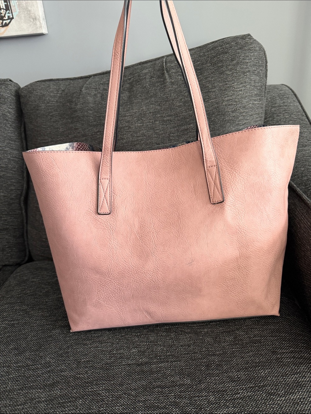 Chic Blush K. Carroll Pink Vegan Leather Tote